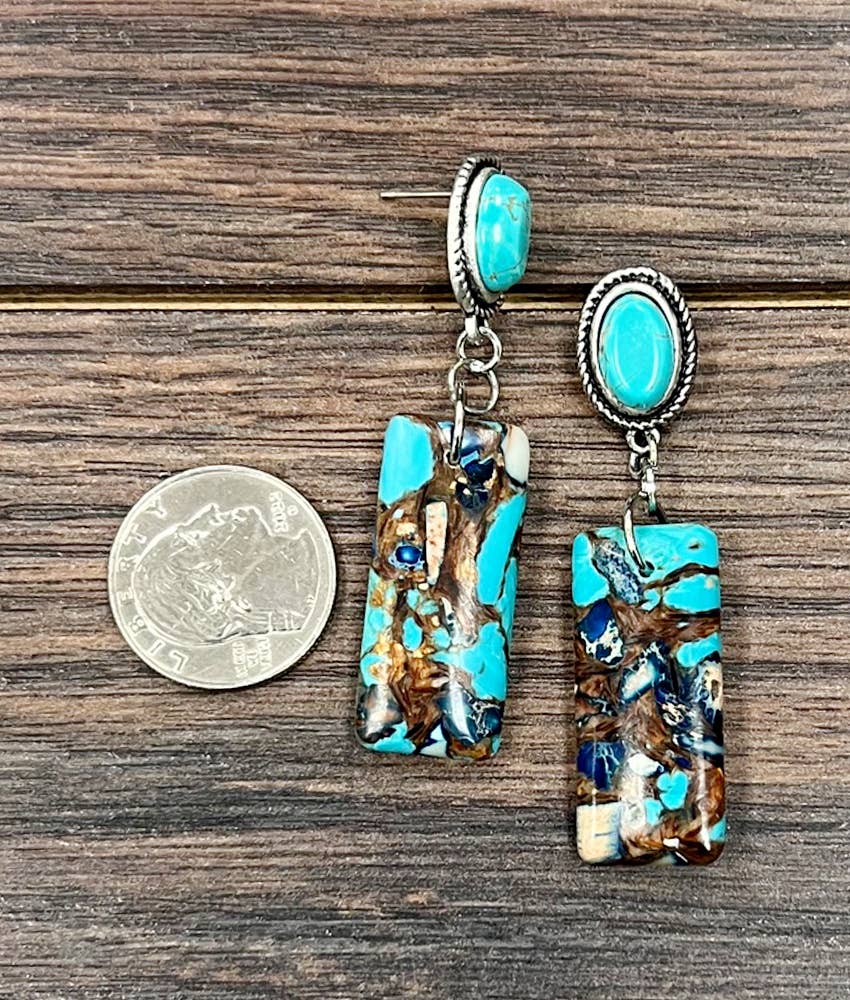 Gemstone Post Earrings