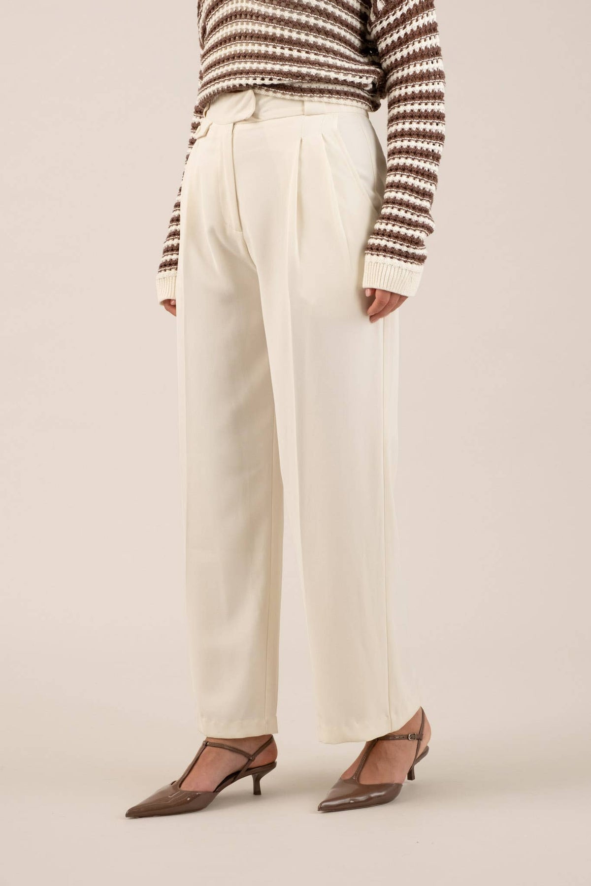 High Waist Wide Leg Dress Pants
