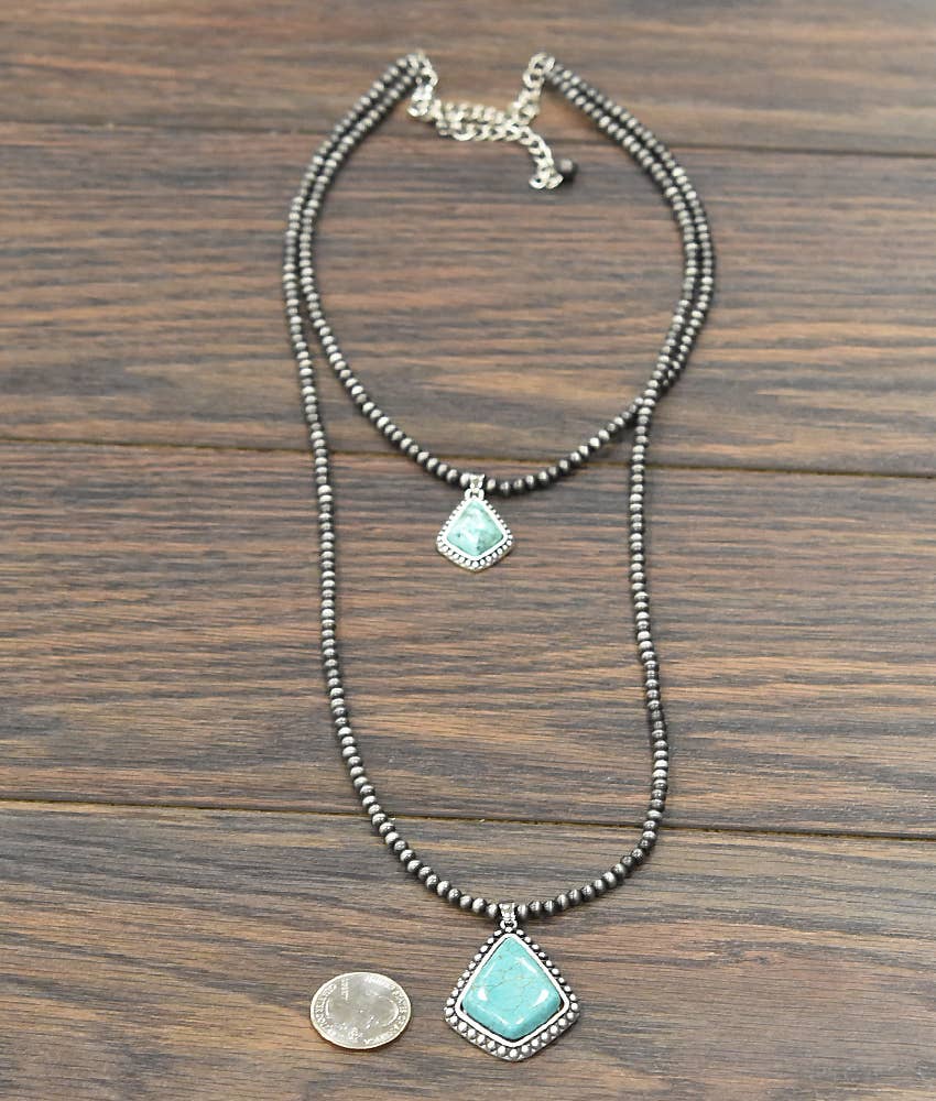 Bead Turquoise Necklace