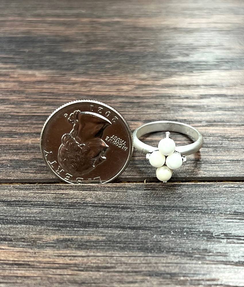 4 Bead Adjustable Ring