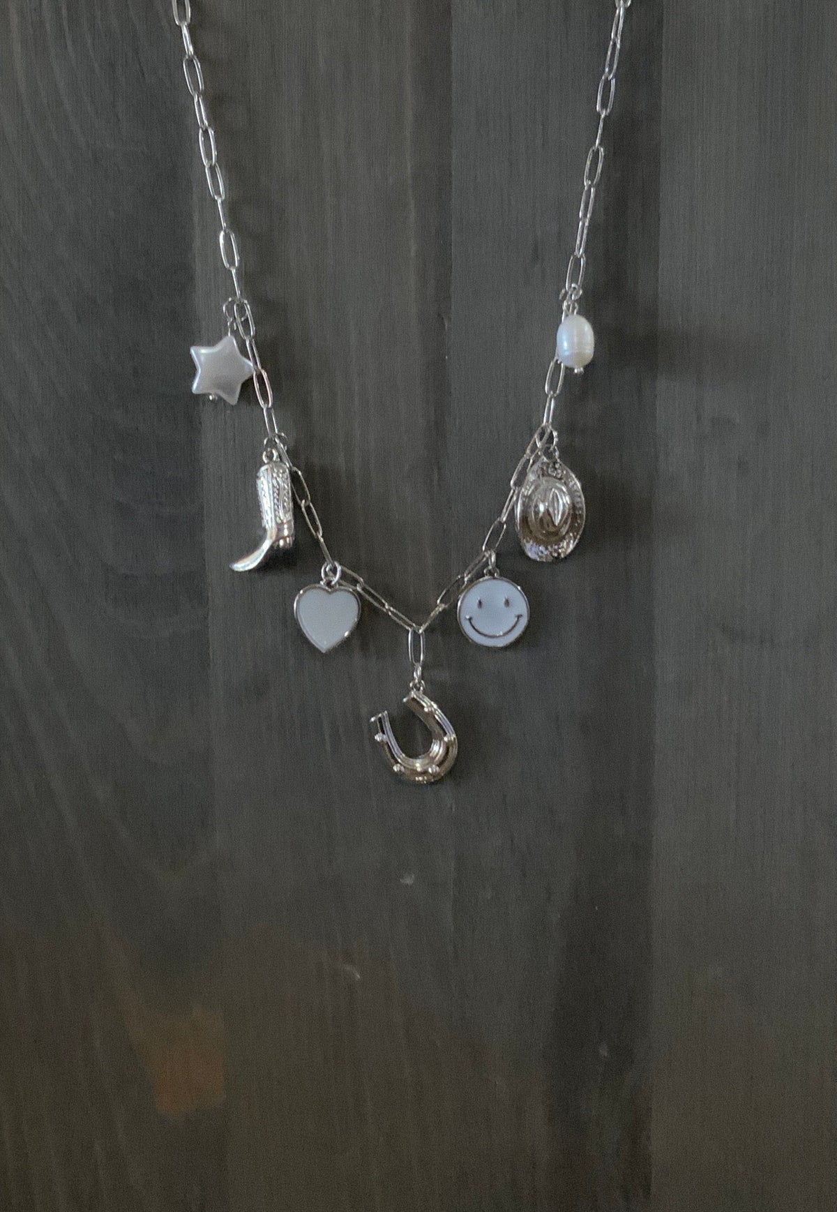 Horseshoe Western Charm Necklace