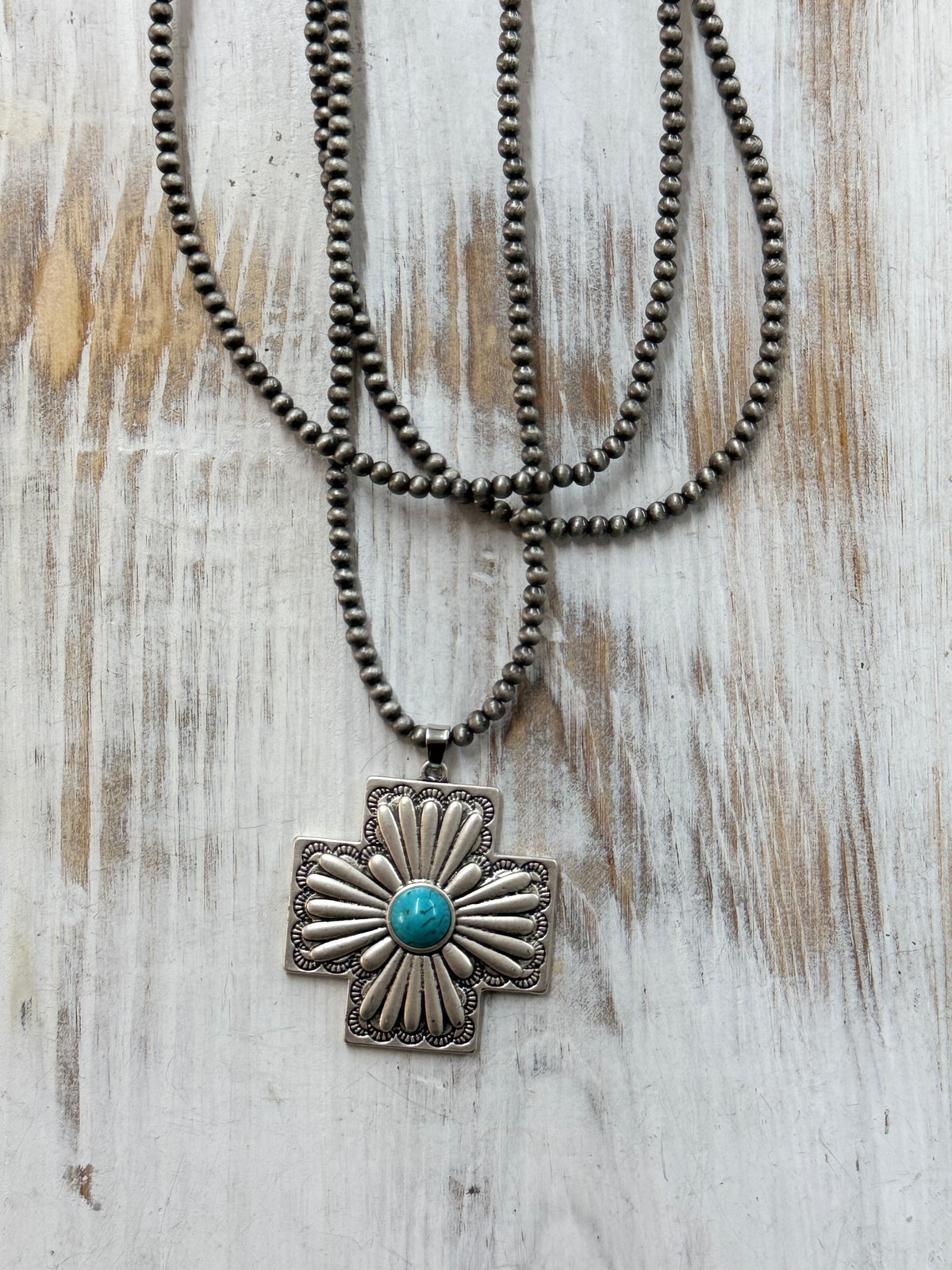 Double Strand Handmade Concho Necklace