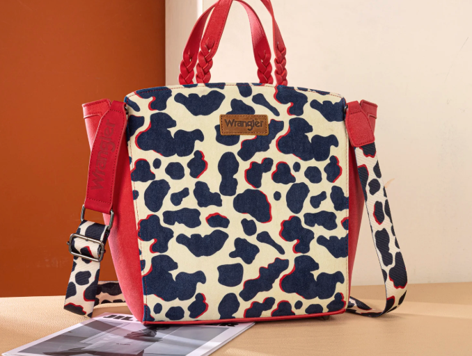 Wrangler Cow Print Tote