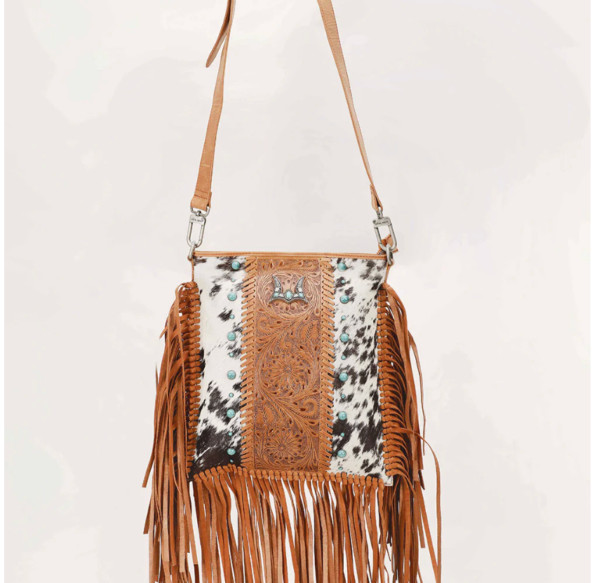 Loyal West Tucson Cowhide Tassle Bag