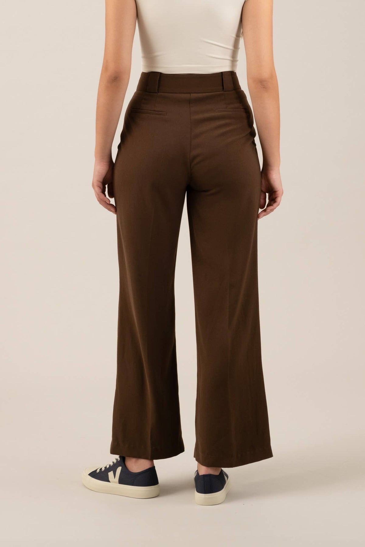 High Waist Wide Leg Dress Pants