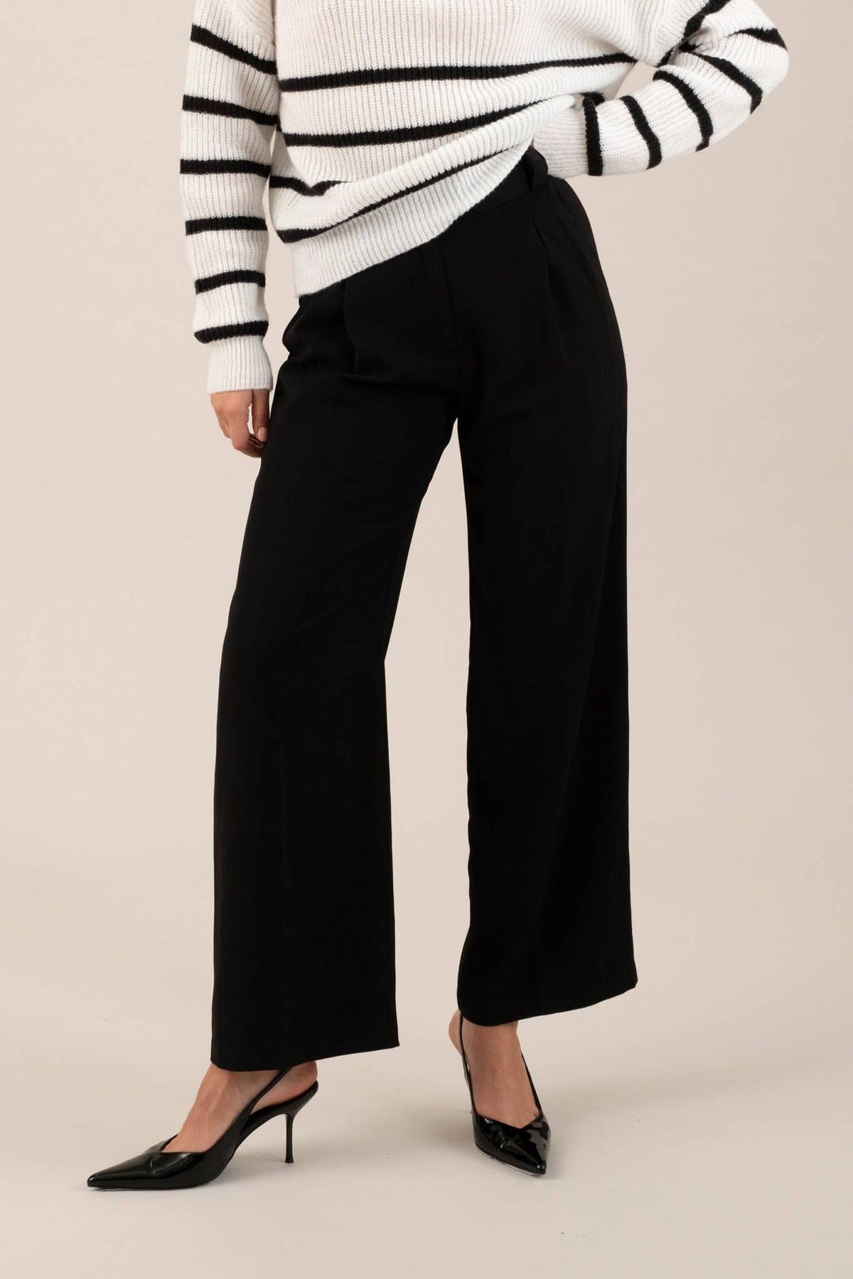 High Waist Wide Leg Dress Pants
