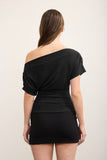 One-Shoulder Short Sleeve Top