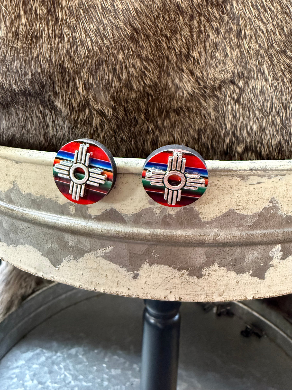 Zia Serape Stud Earrings