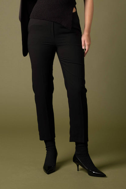 Stretch Waist Straight Fit Dress Pants