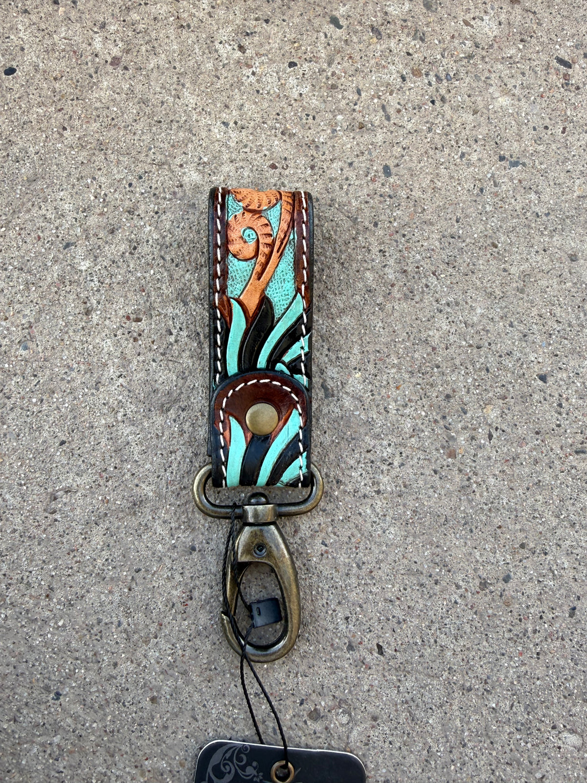 Leather Tooled Keychains