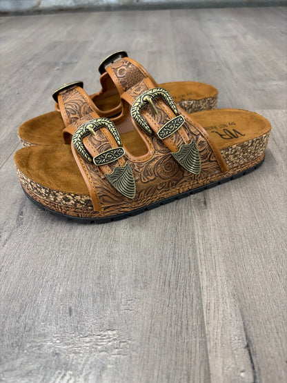 Morgana Dual Strap Western Sandal