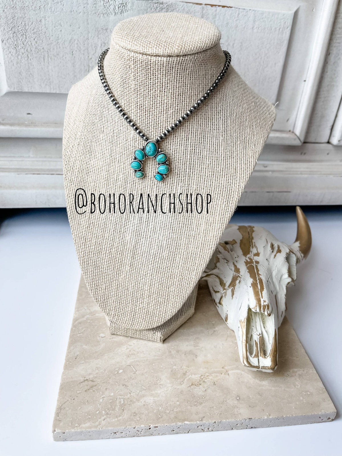Squash Blossom Choker Western Pendant Necklace