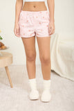 Stripe Elastic Waist Bow Detail Shorts