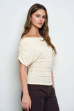 One-Shoulder Short Sleeve Top