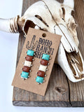 Western Stone Bar Drop Dangle Earrings