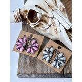 Western Squash Blossom - Stone Stud Earrings