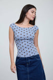 Polka Dot Knit Top