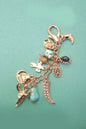 Western Porcelain Cross, Boot, Cowboy, Hat Bag Charm