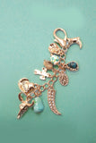 Western Porcelain Cross, Boot, Cowboy, Hat Bag Charm