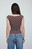 Polka Dot Knit Top