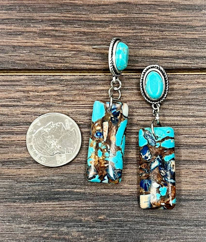 Gemstone Post Earrings