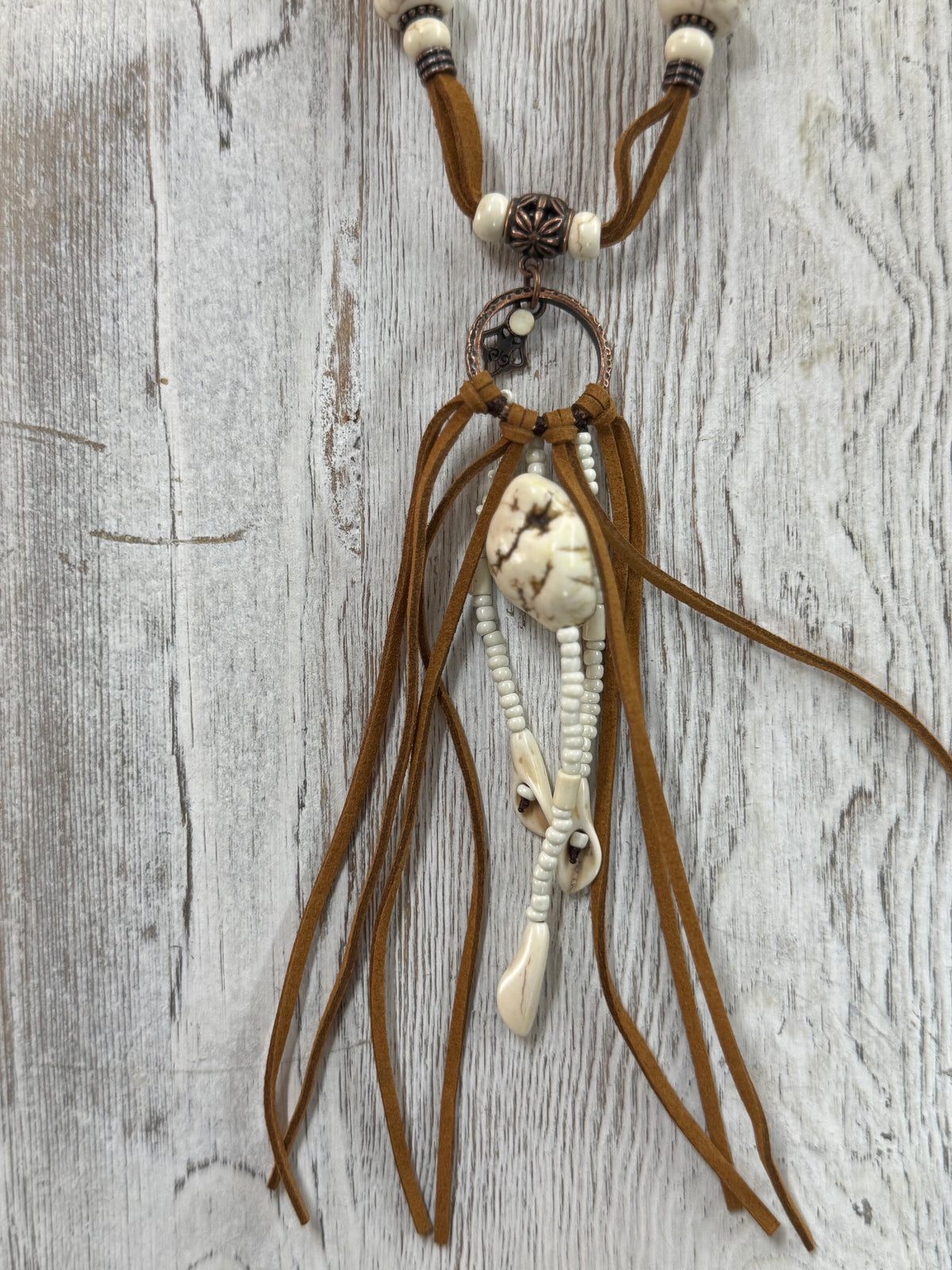Beaded Leather Necklace