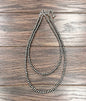 24" 6mm Western Bead 2-strand Necklace