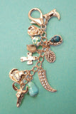 Western Porcelain Cross, Boot, Cowboy, Hat Bag Charm