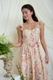 Floral Sleeveless Midi Dress