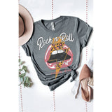 Rock & Roll Never Dies Washed Graphic Tee