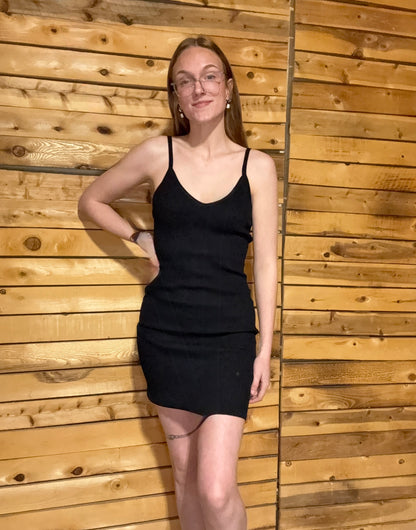 Ribbed Sleeveless Mini Dress