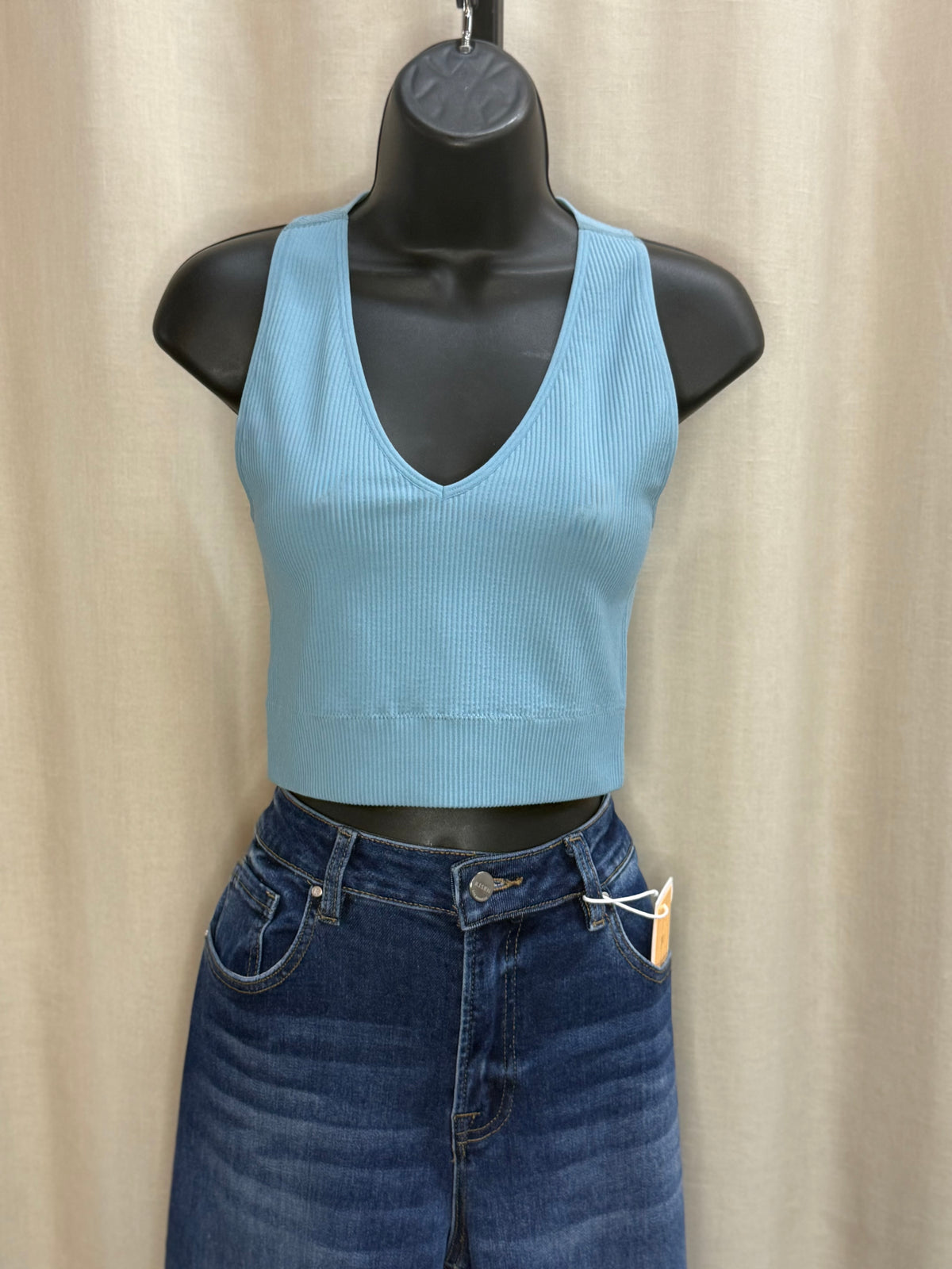 Bobbie banded bottom crop