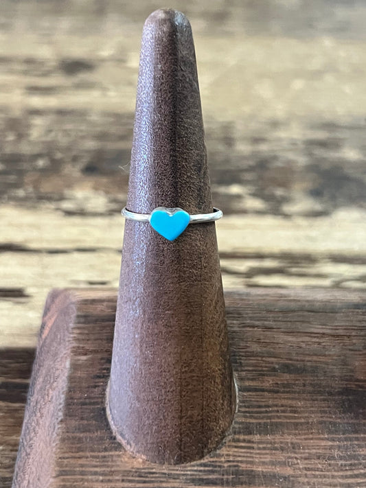 Turquoise Heart Ring