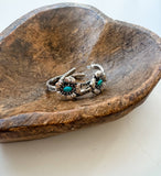 1.50” Western Flower Hoops Earrings 