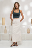 Cropped Square Neck Tank