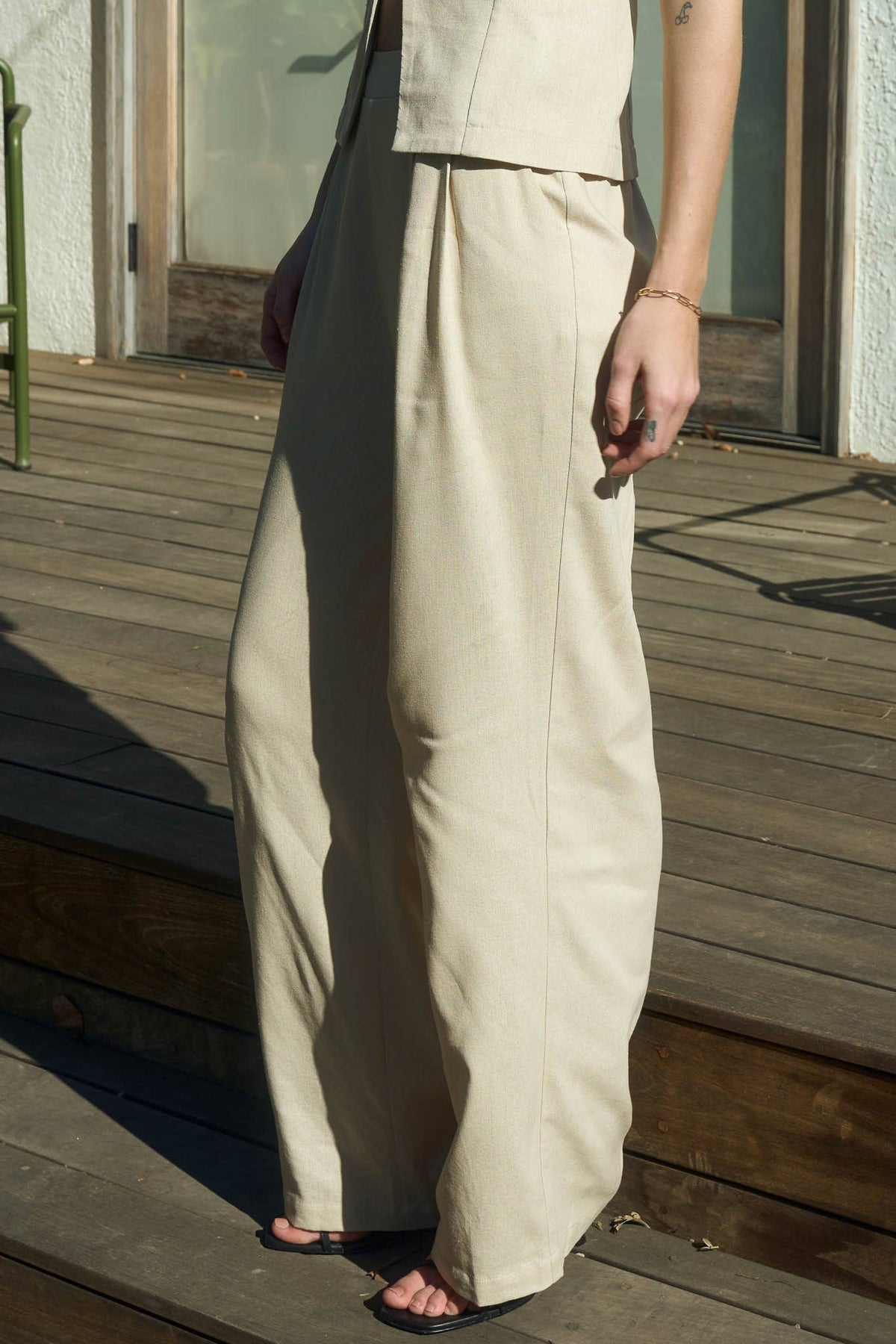 High Waist Linen Pants