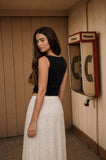 Asymmetrical Snap Button Sleeveless Top