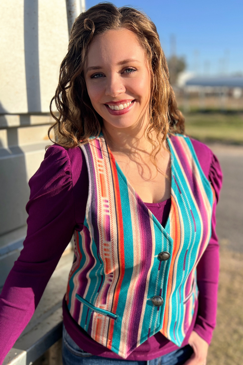 Serape Vest