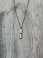 Bar White Necklace