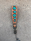 Leather Tooled Keychains