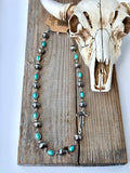 Western Style Navajo Pearl Stone Coquette Bow Necklace