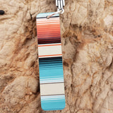 Zia Natural Serape Long Earrings