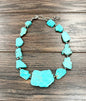 18" Slab Turquoise Necklace