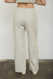 Stripe Linen Drawstring Lounge Pants