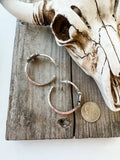 1.50” Western Flower Hoops Earrings 