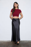 Back Tie Sweater Knit Crop Top
