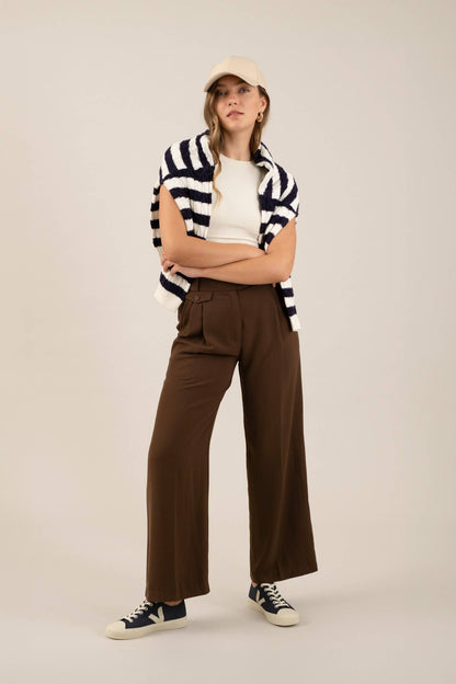 High Waist Wide Leg Dress Pants