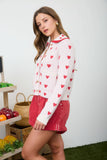 Heart Pattern Cardigan