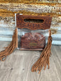 MW Fringe Clear Crossbody with Pouch