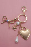 Bow, Heart, Teddy Bear Pearl Bag Charm